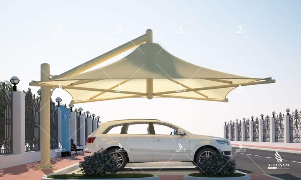 umbrella parking shades in Dubai