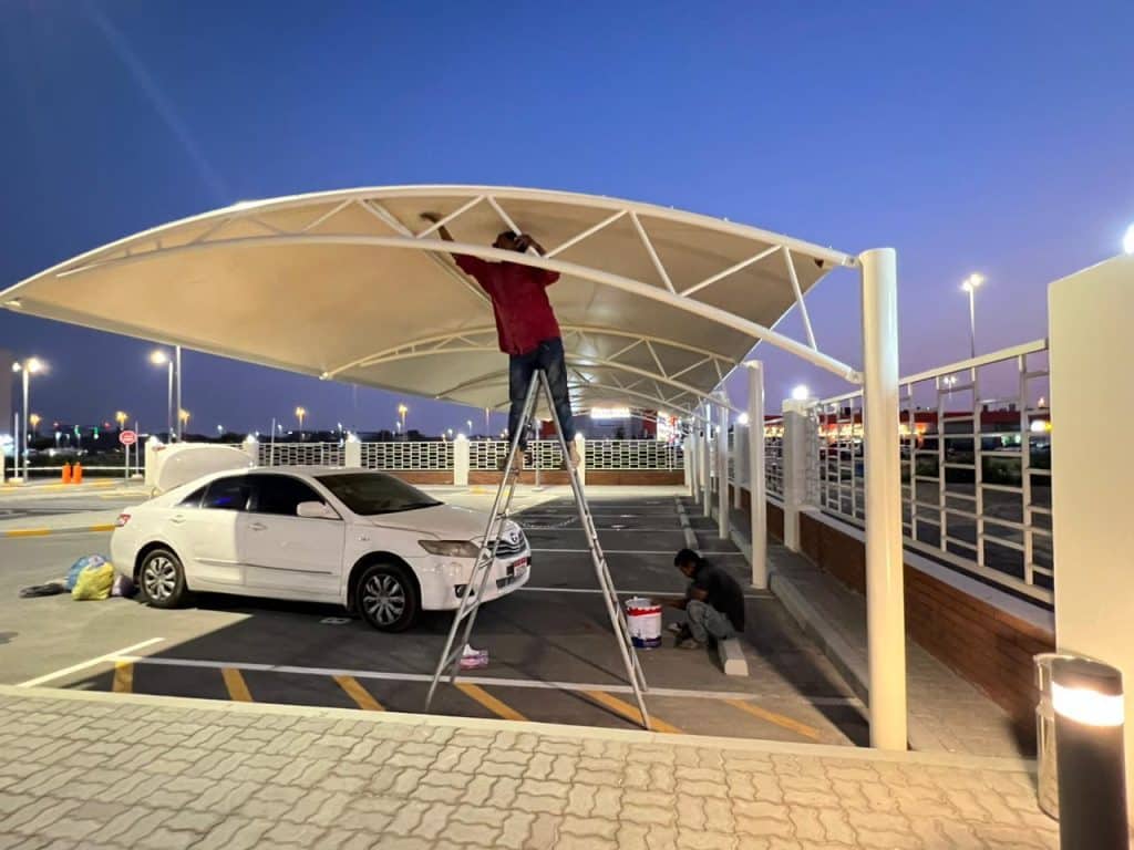 Low Cost Simple Car Parking Shed Design